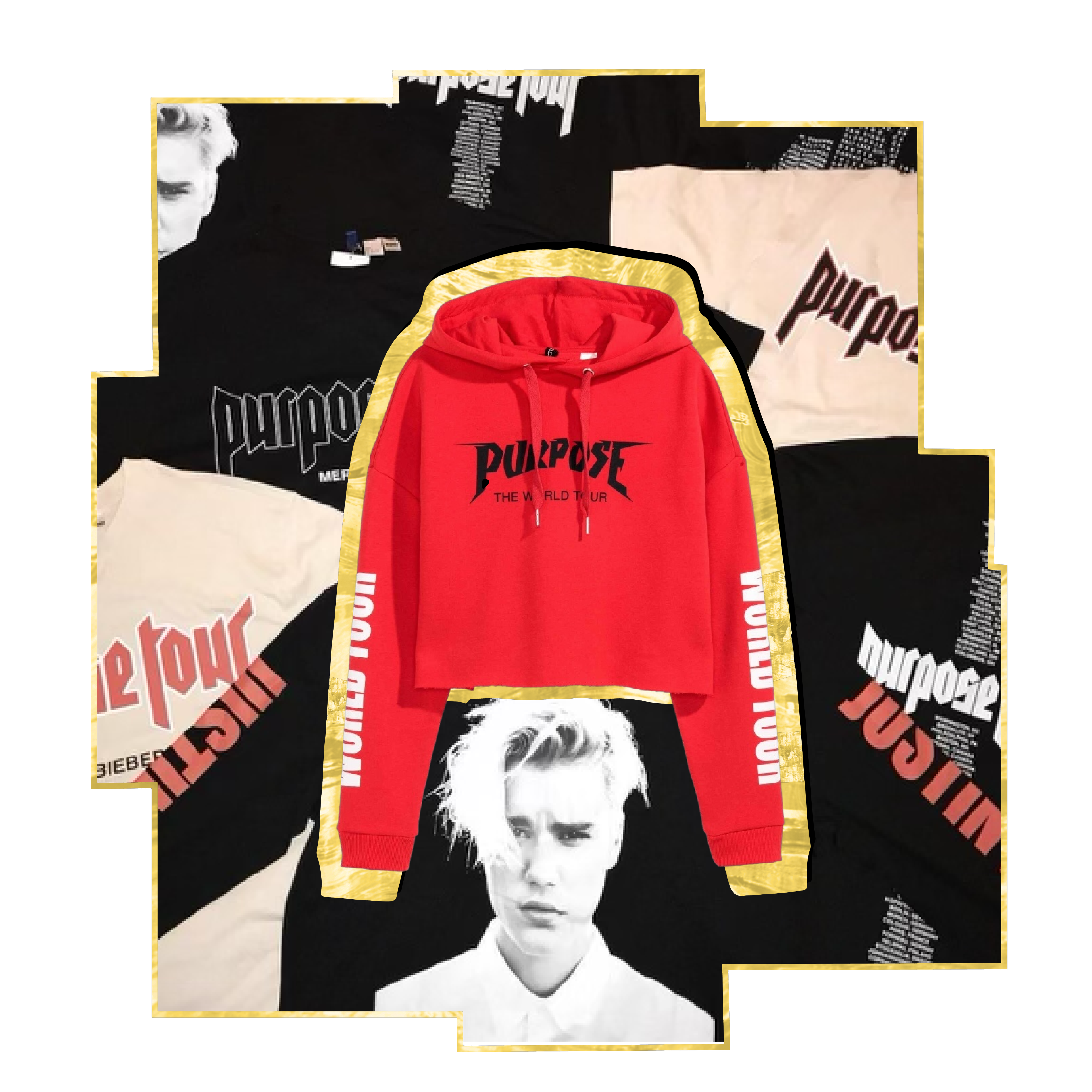 Purpose crop top - red