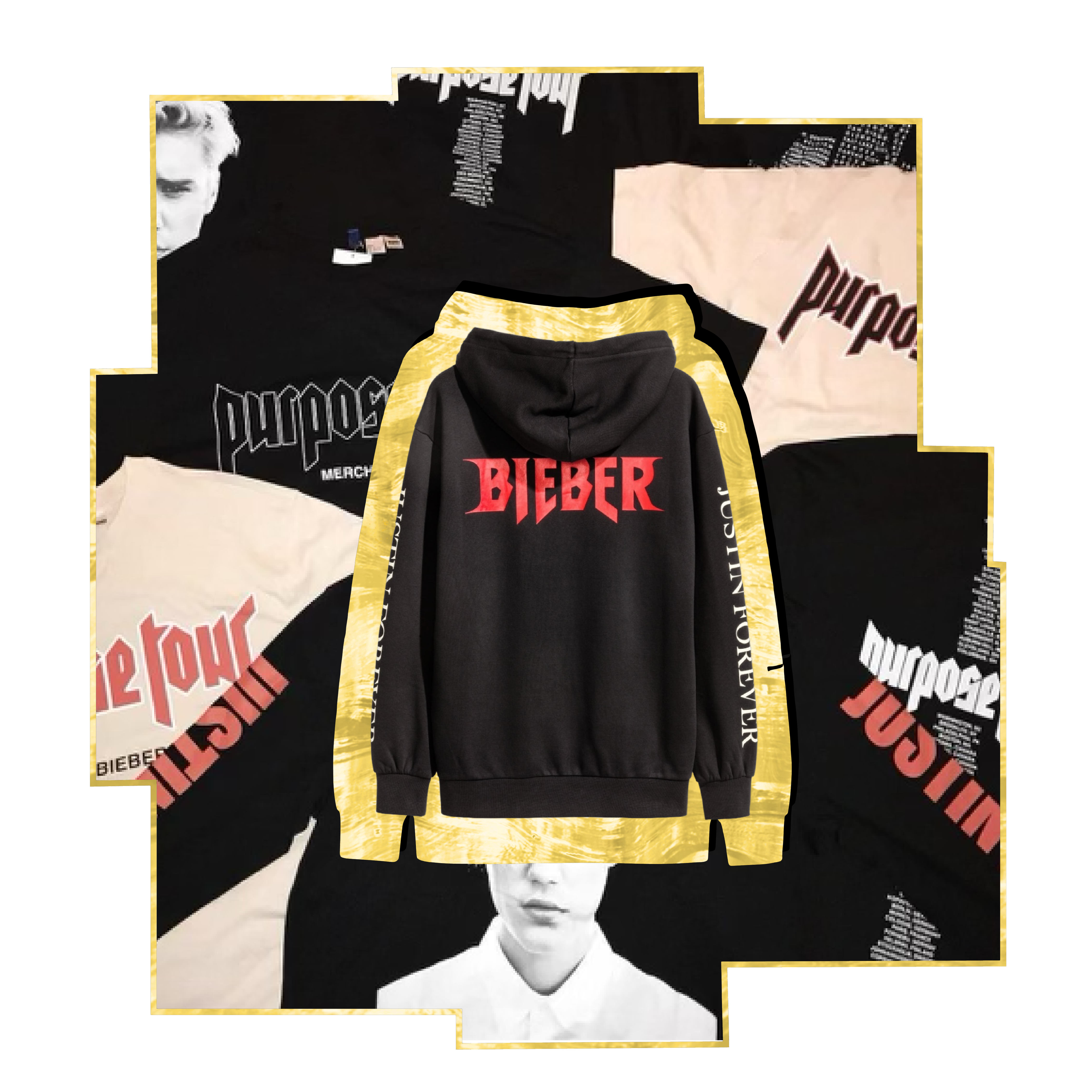 Justin forever - black hoodie