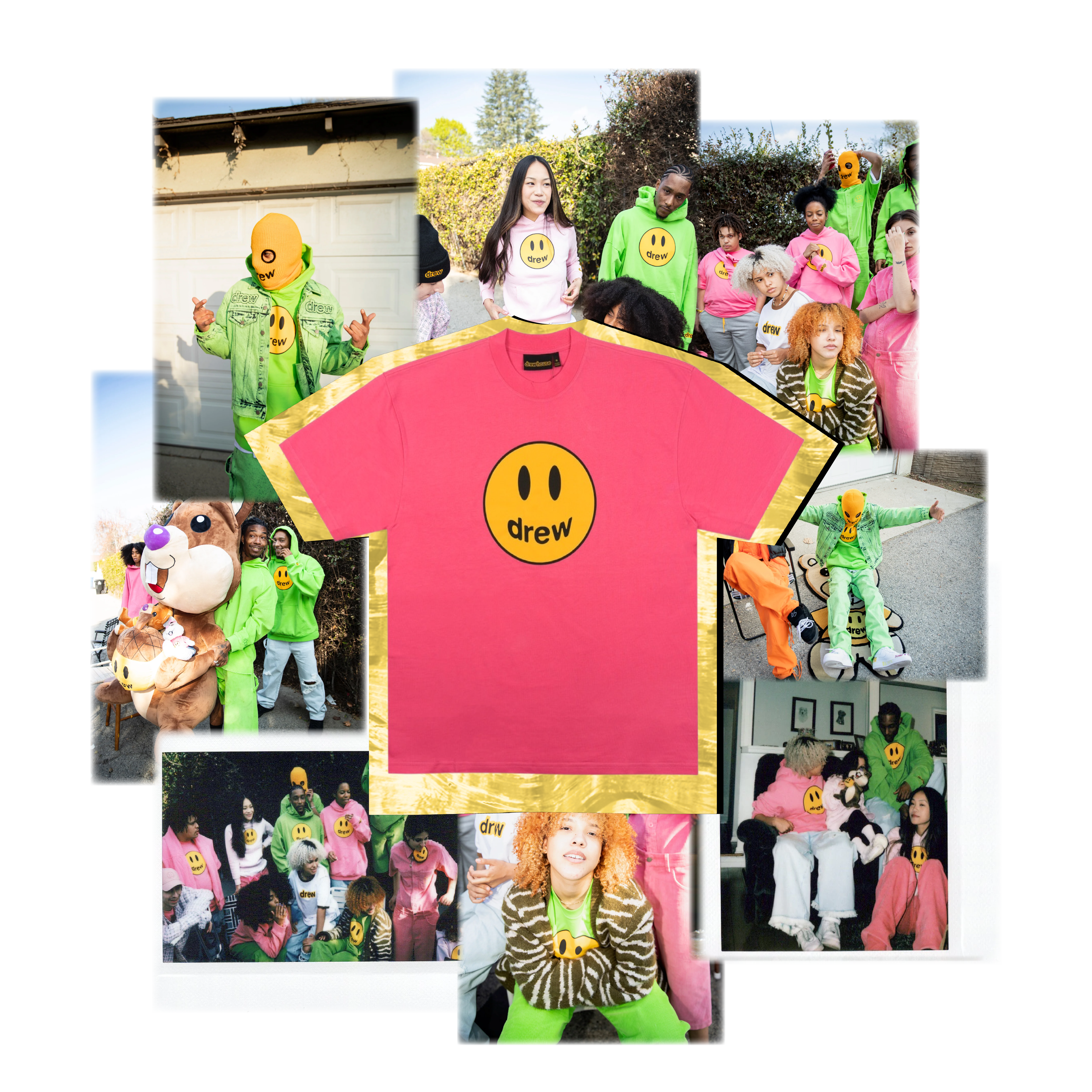 Mascot tee - hotpink