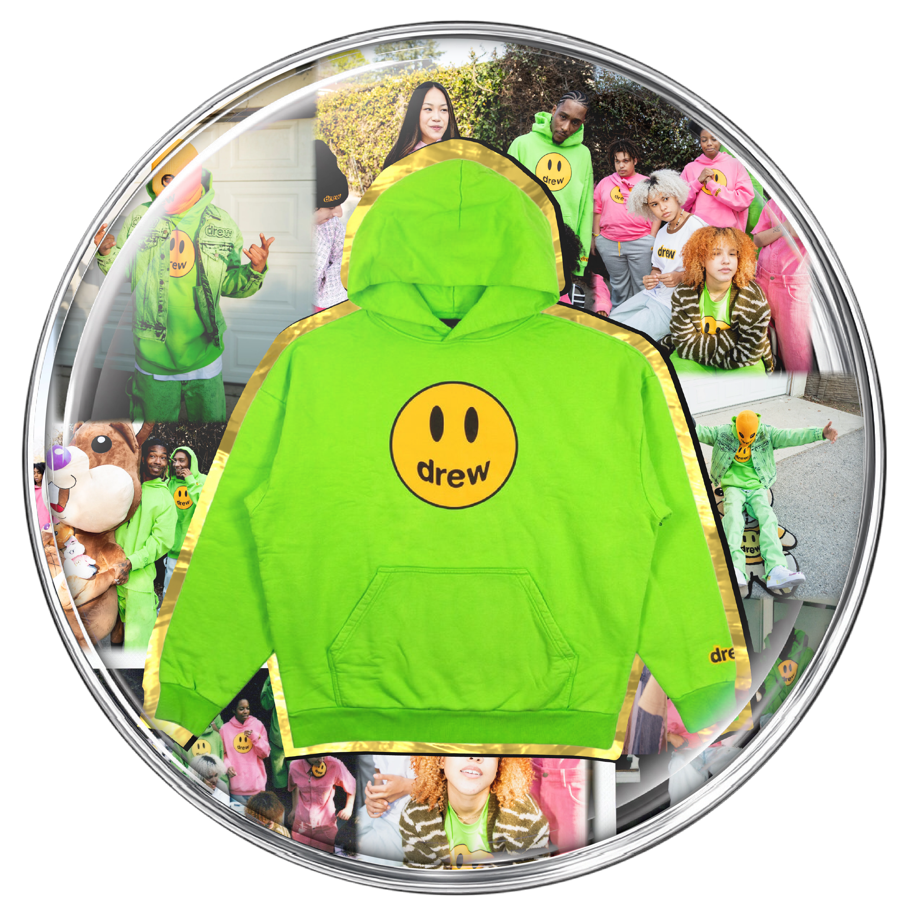 Mascot hoodie - lime