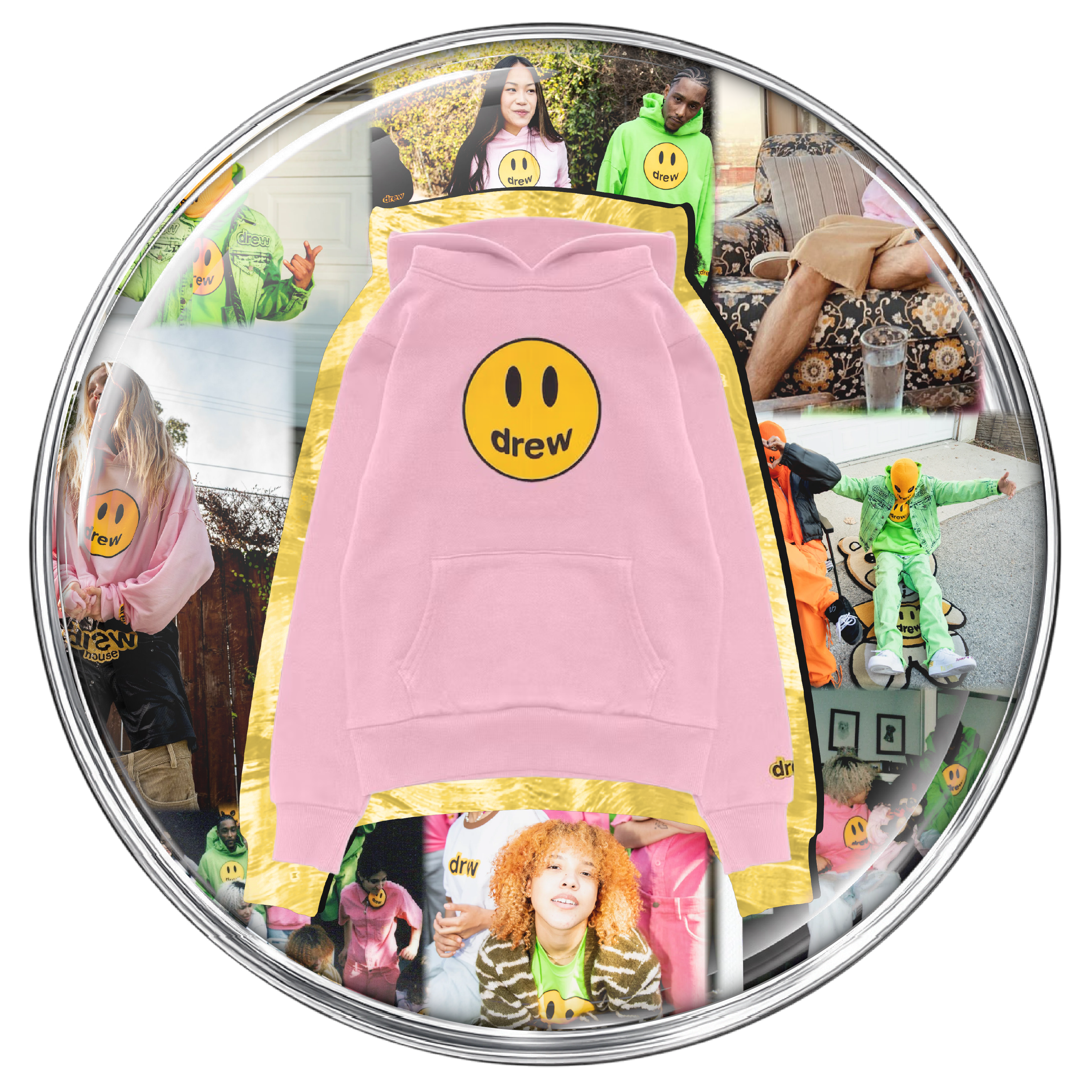Mascot hoodie - pale pink