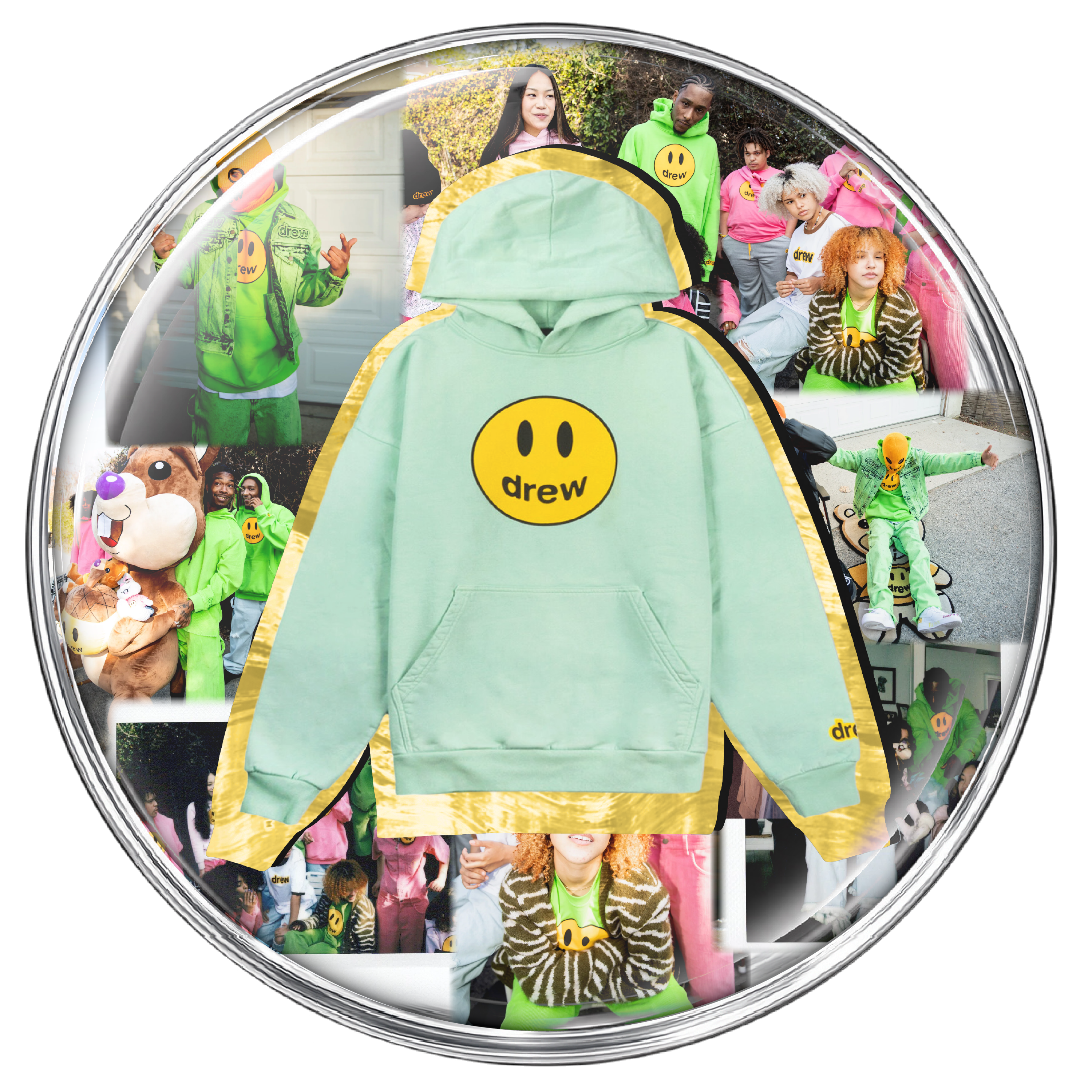 Mascot hoodie - mint