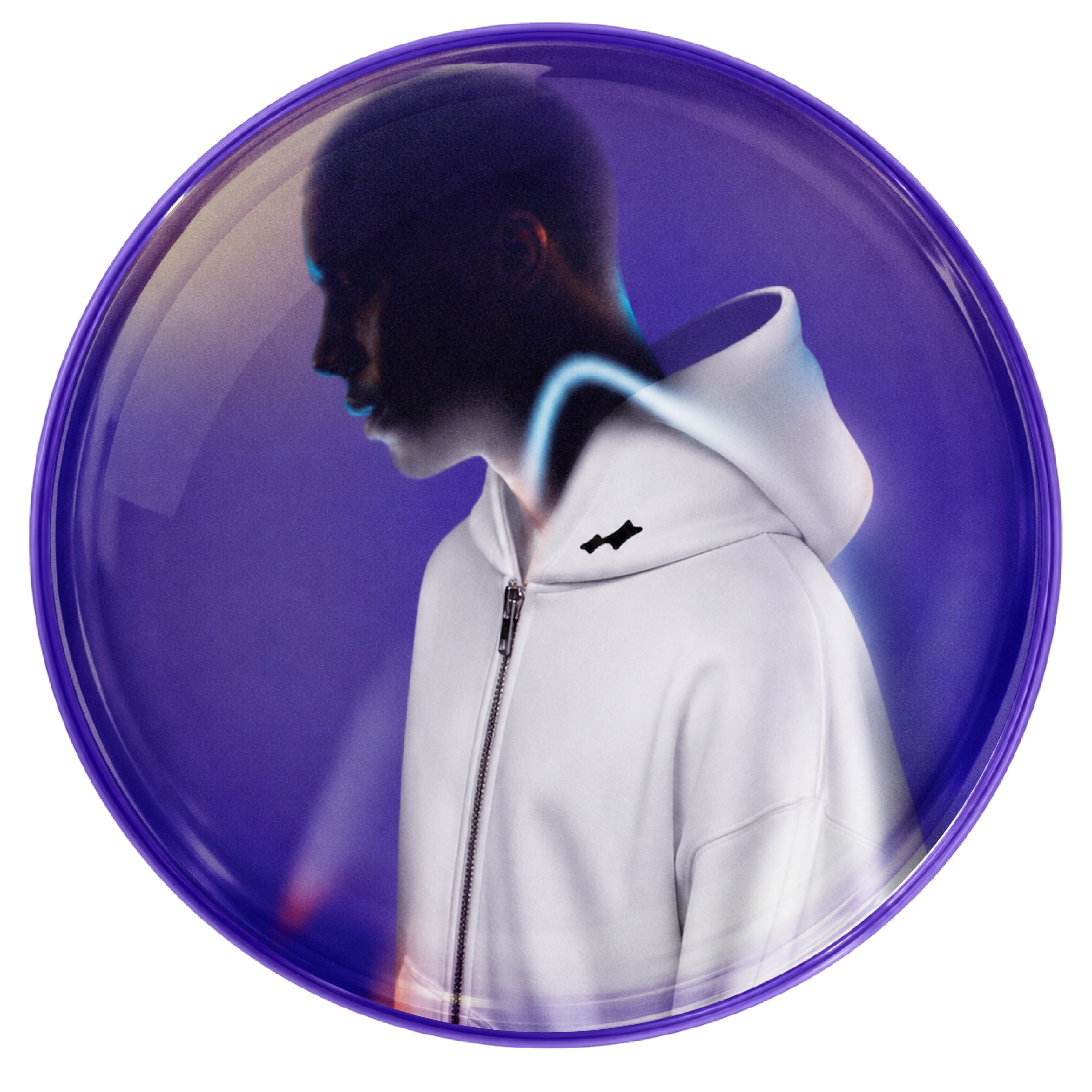 SKYLRK ZIP HOODIE - WHITE