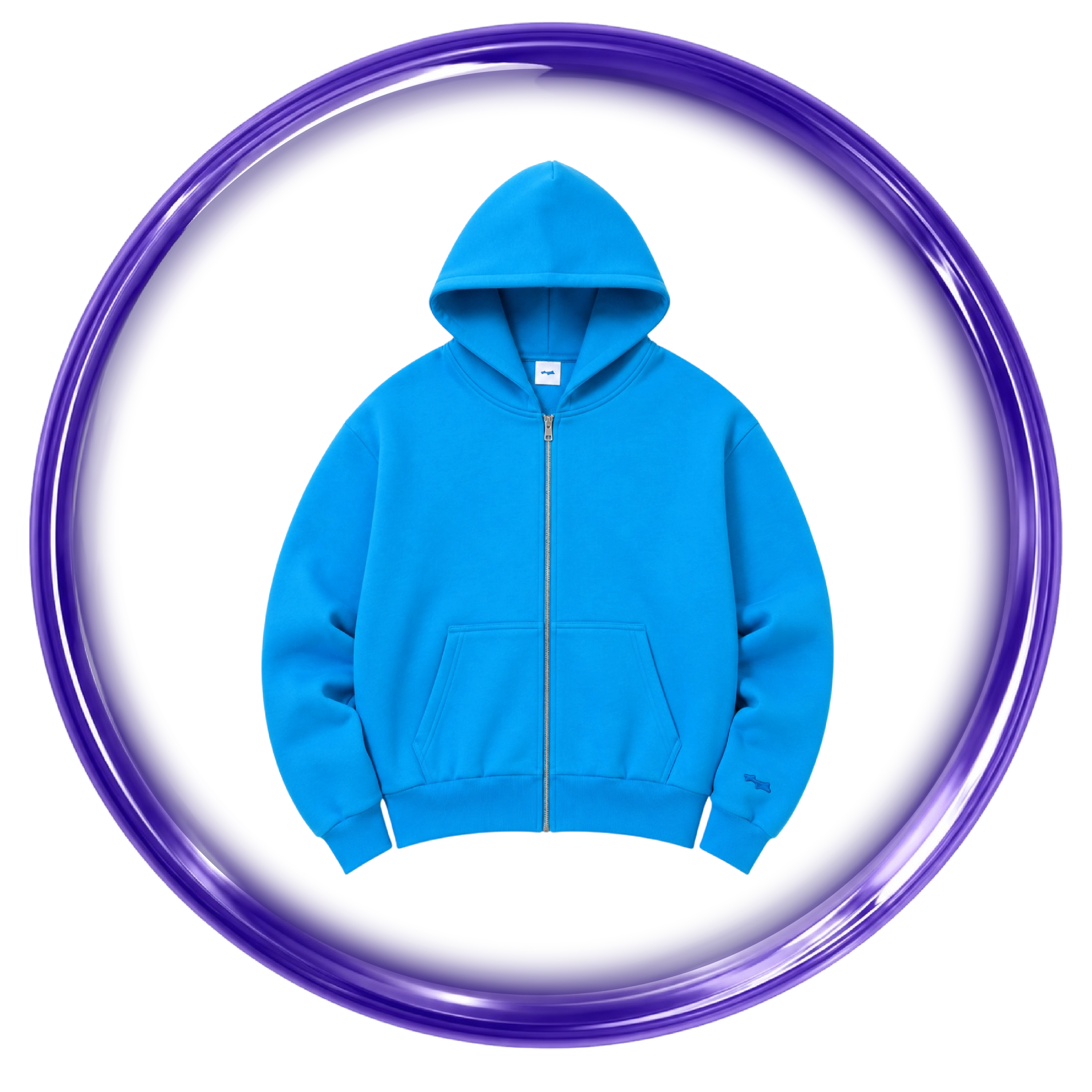 SKYLRK ZIP HOODIE - BLUE