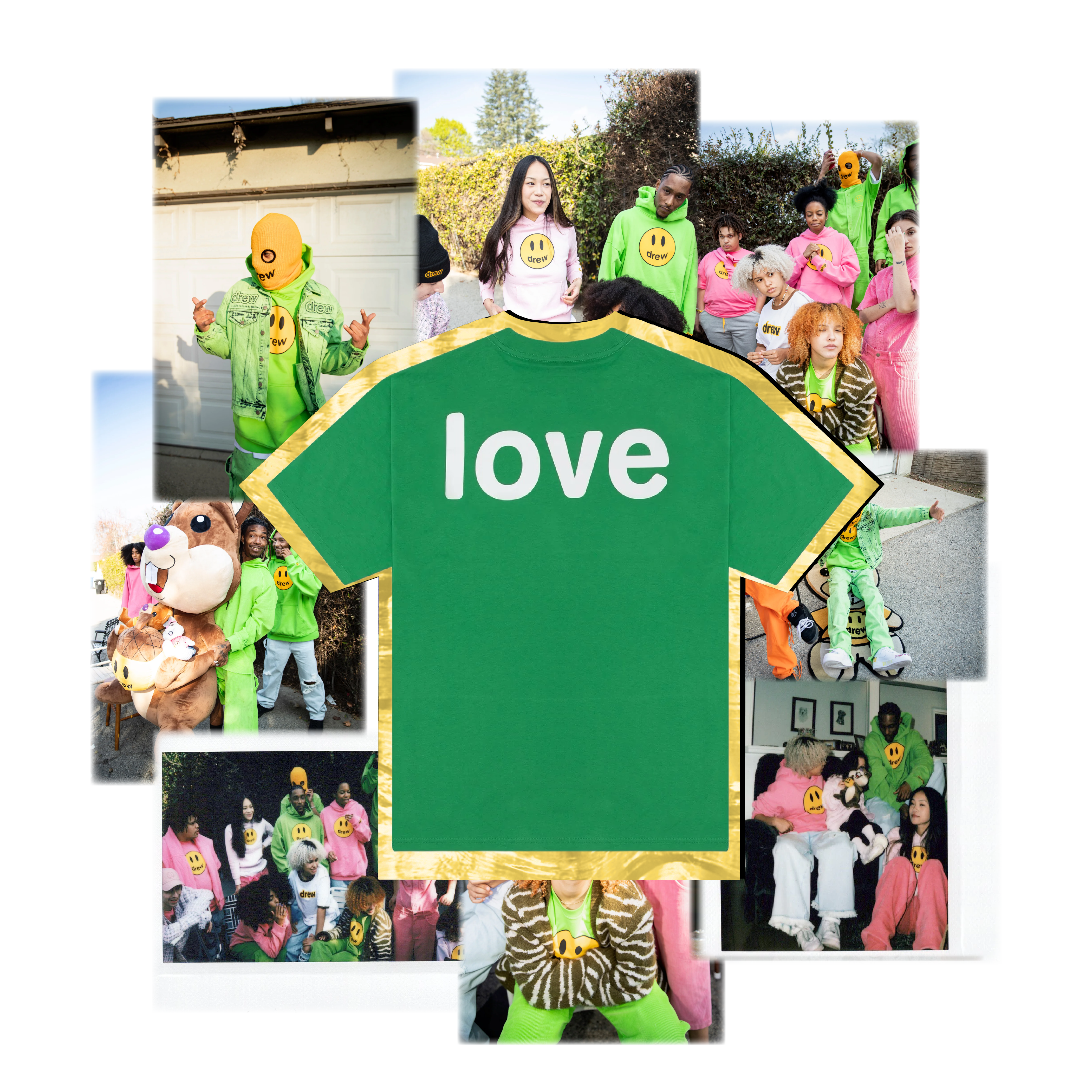 Love tee - green