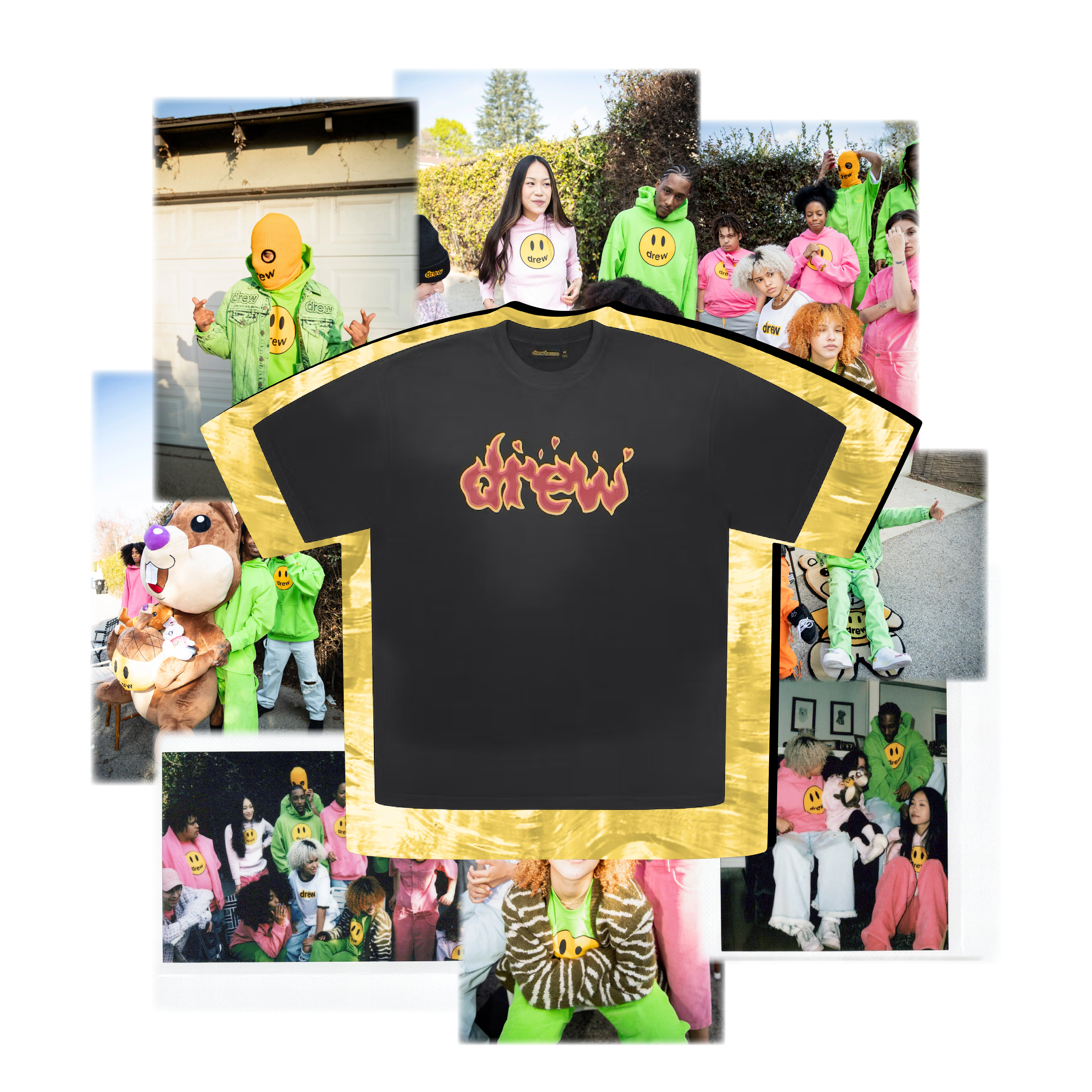 Lit drew - black tee