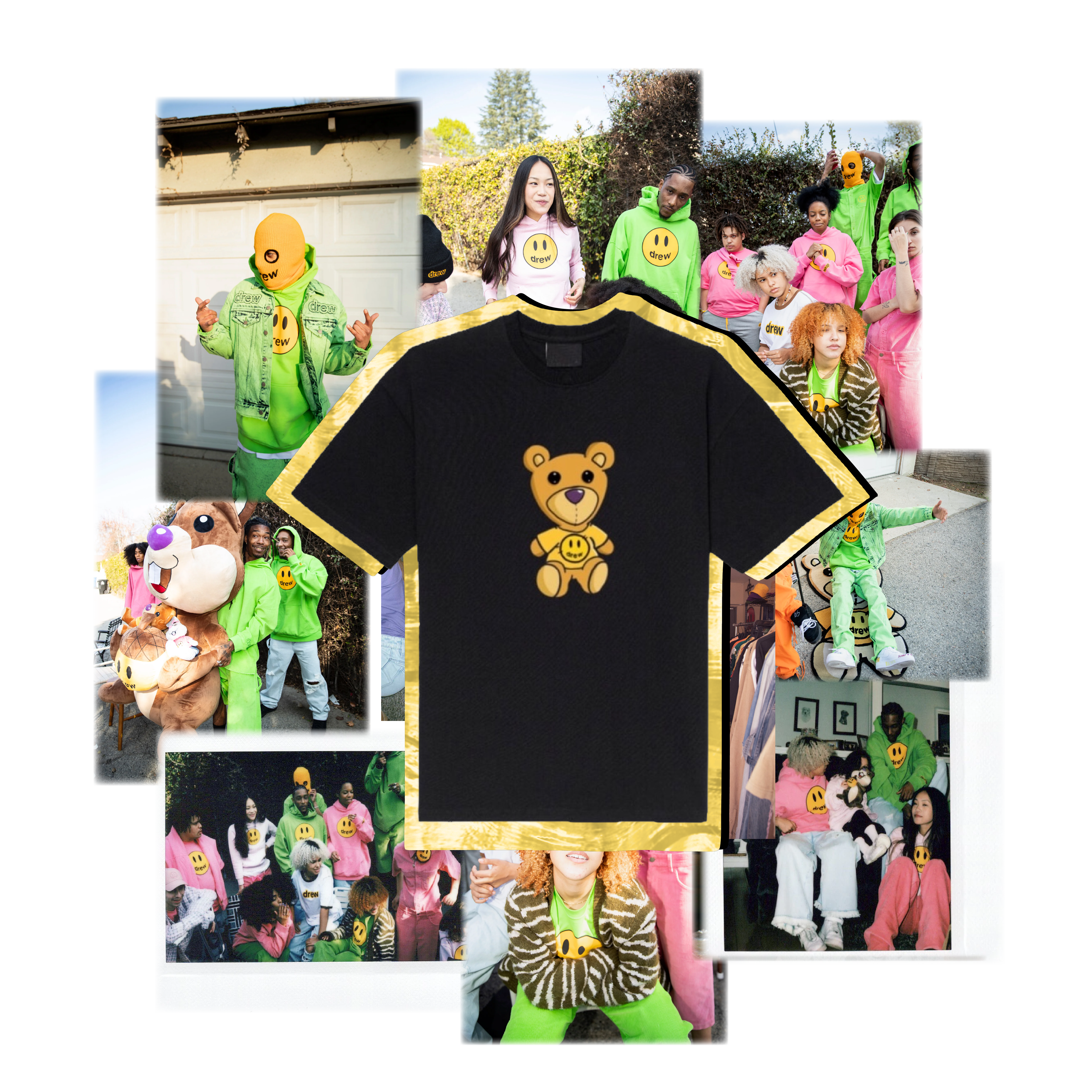 Drews teddy - black tee