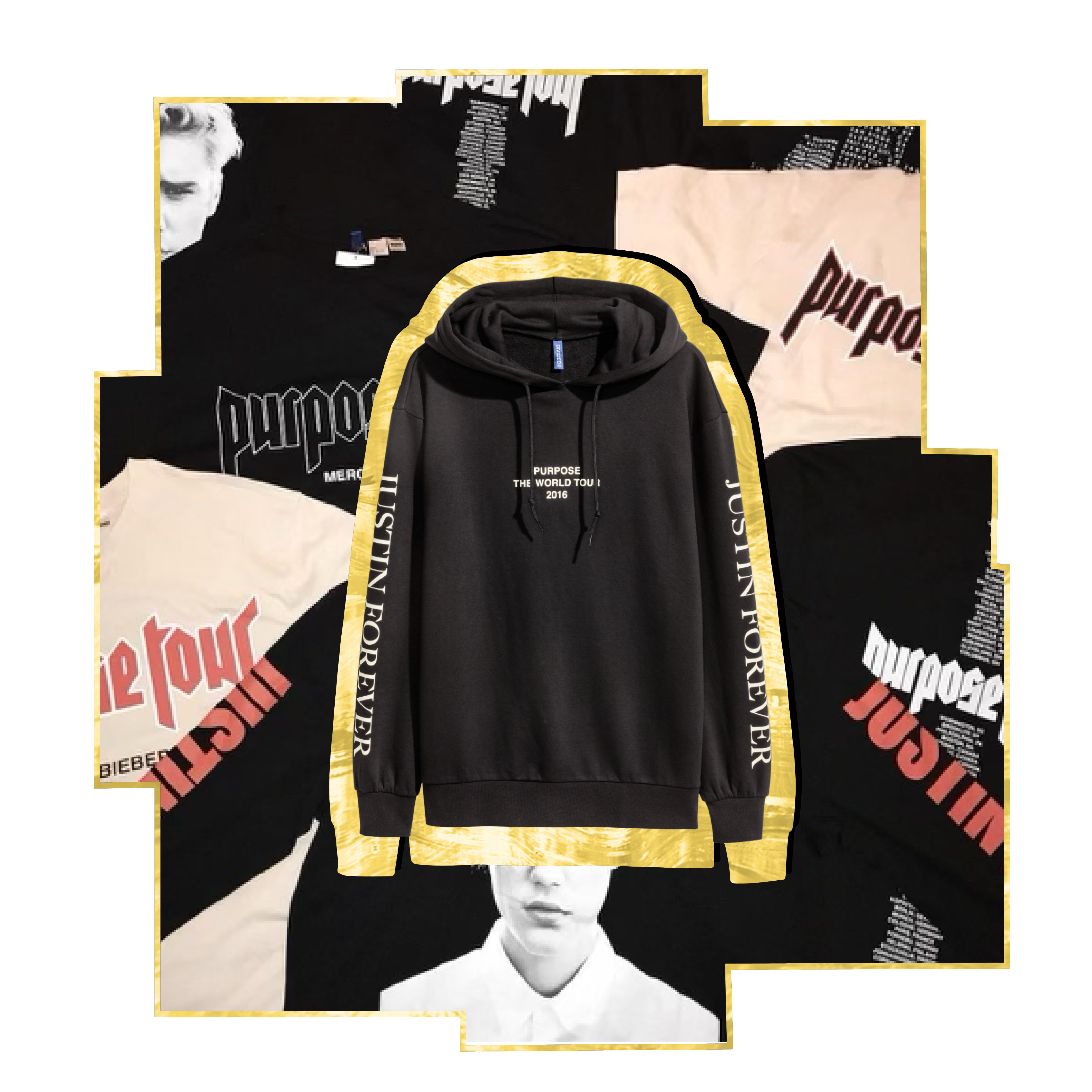 Justin forever - black hoodie