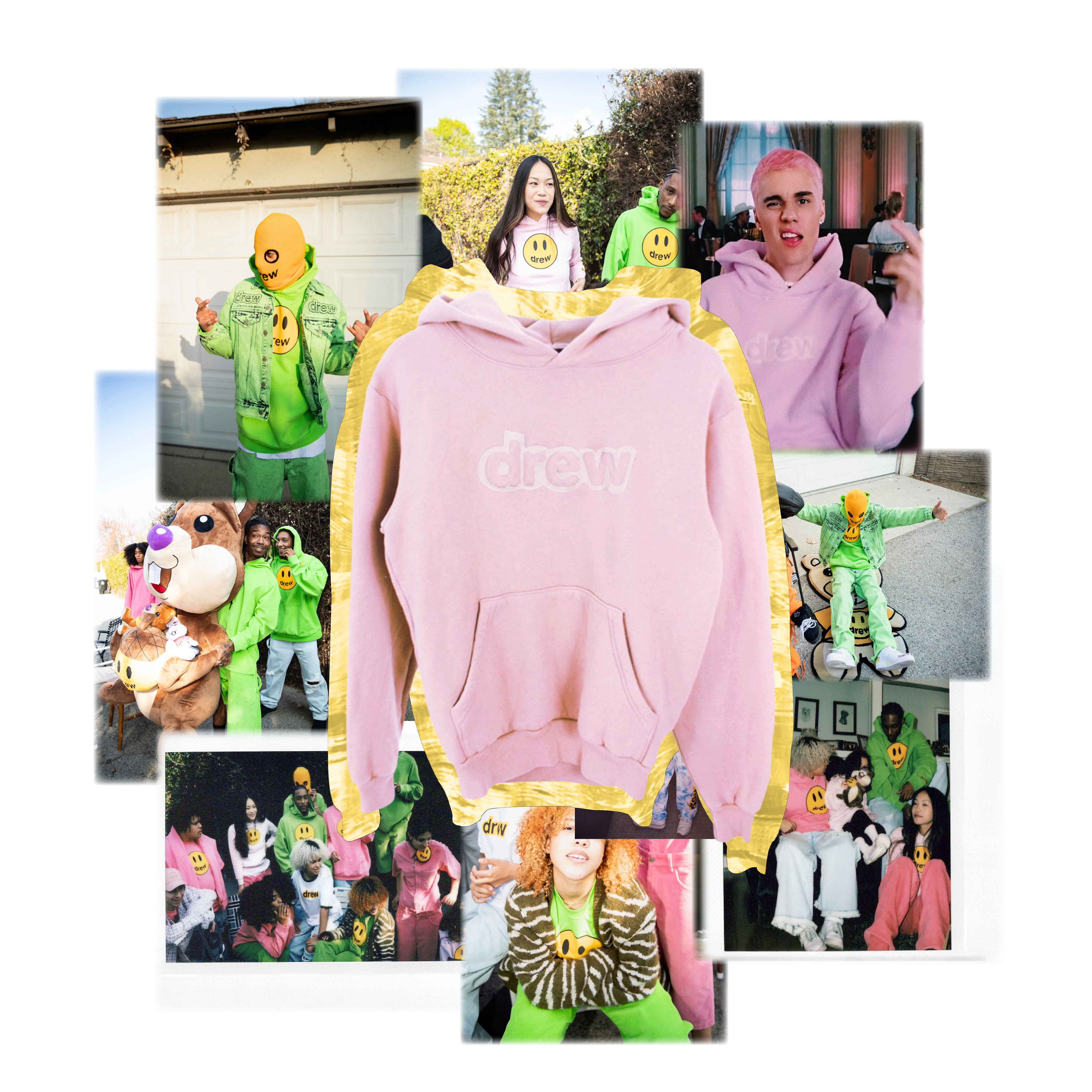 Secret hoodie - pale pink