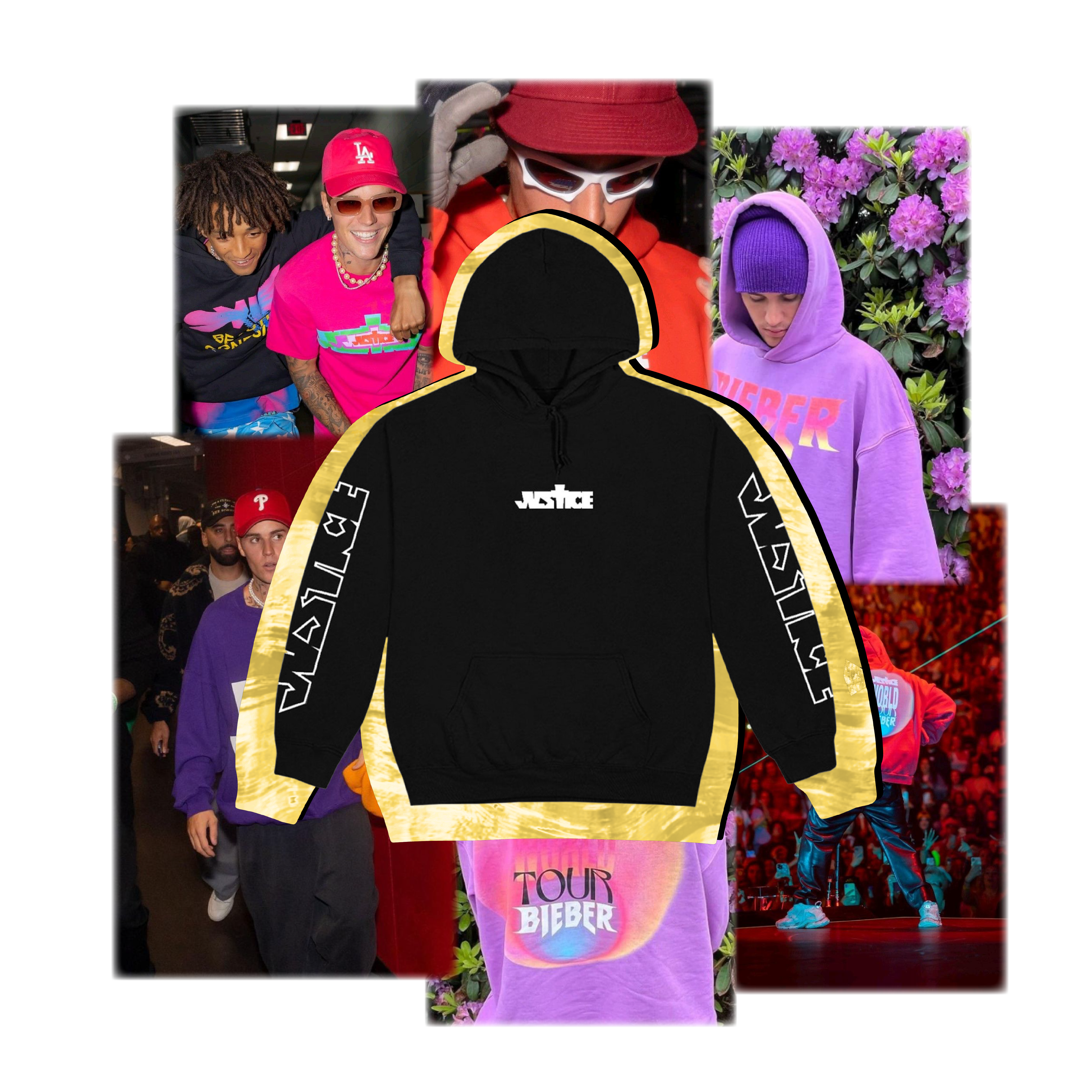 Justice hoodie - black
