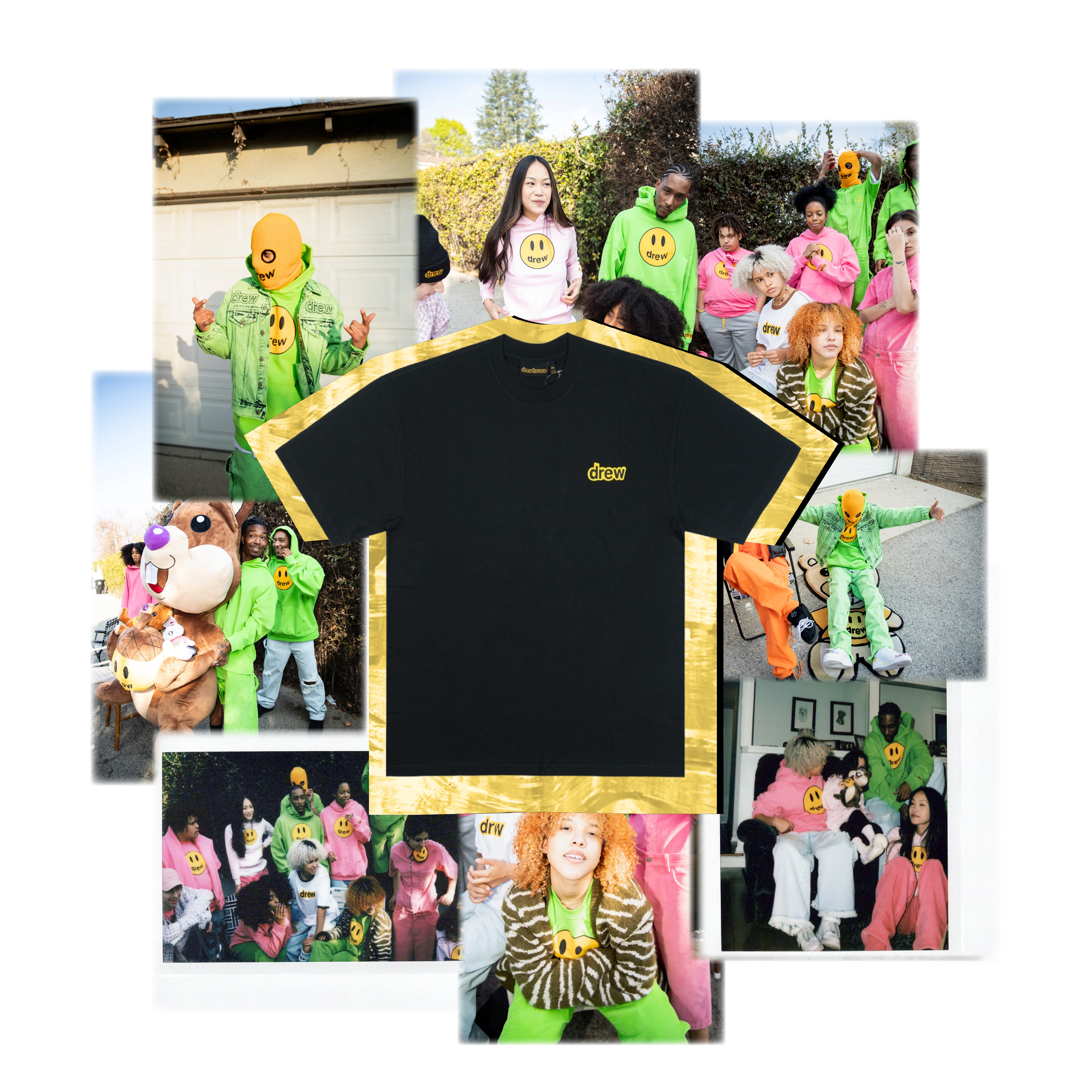Doodle joy - tee black