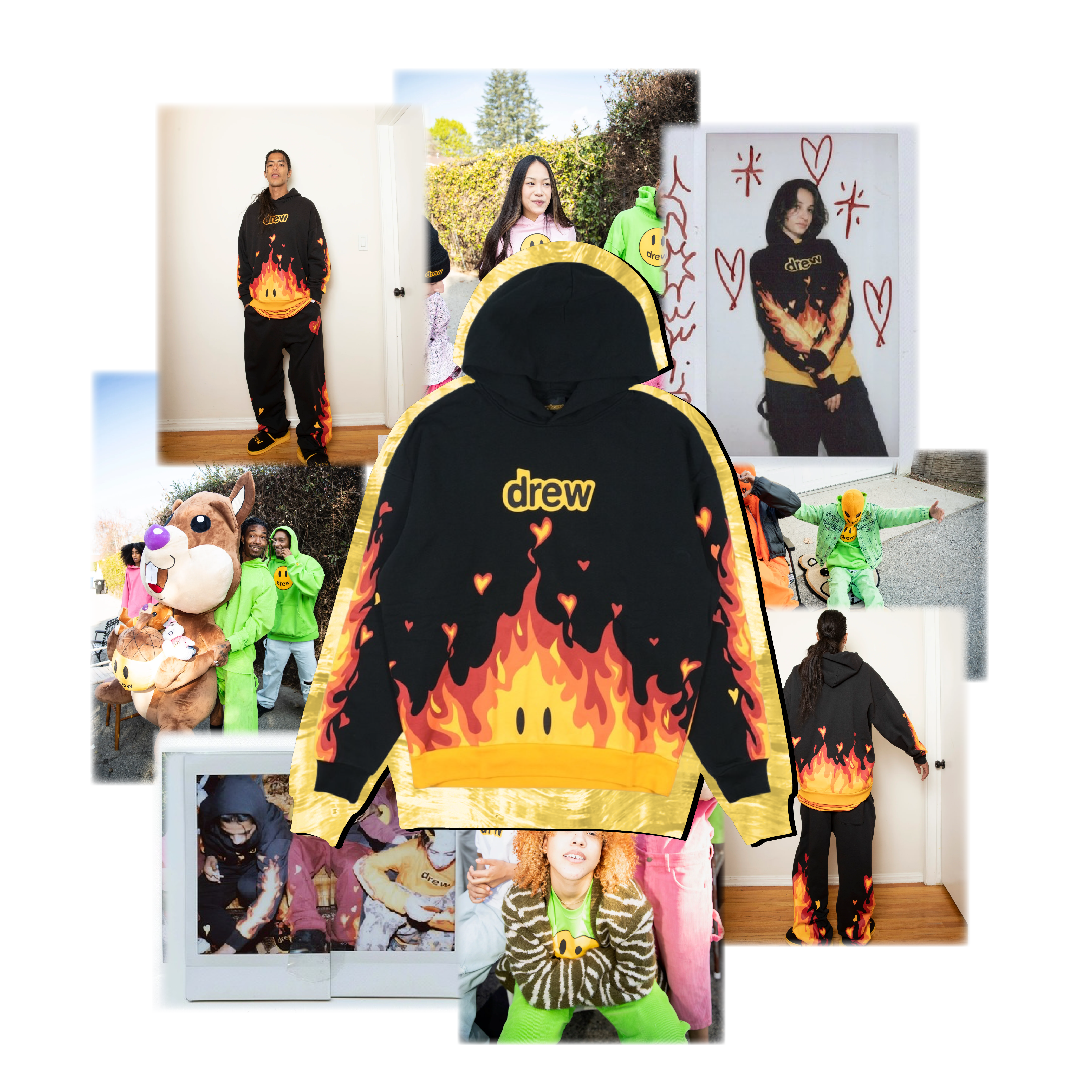 Drew house fire - hoodie black