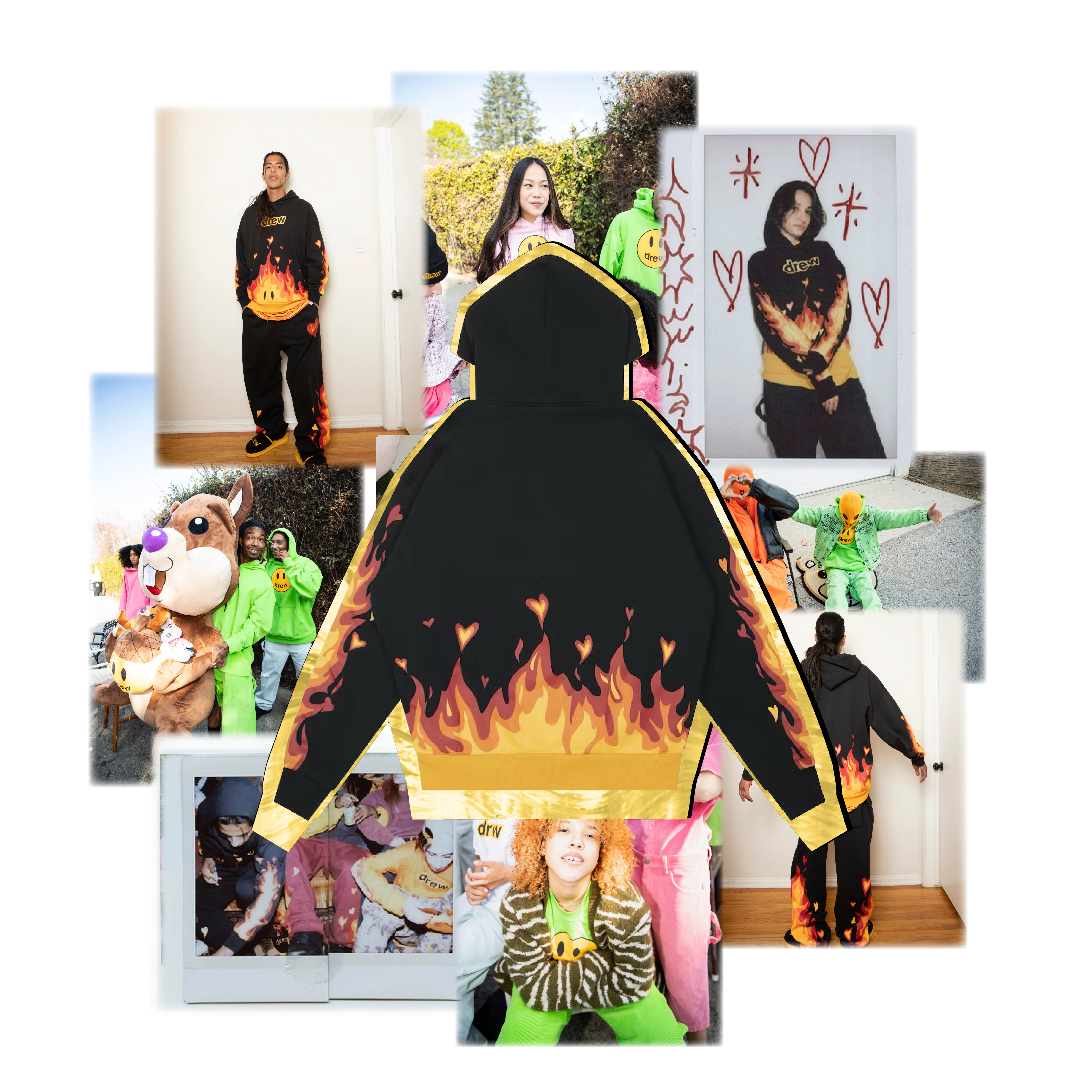 Drew house fire - hoodie black