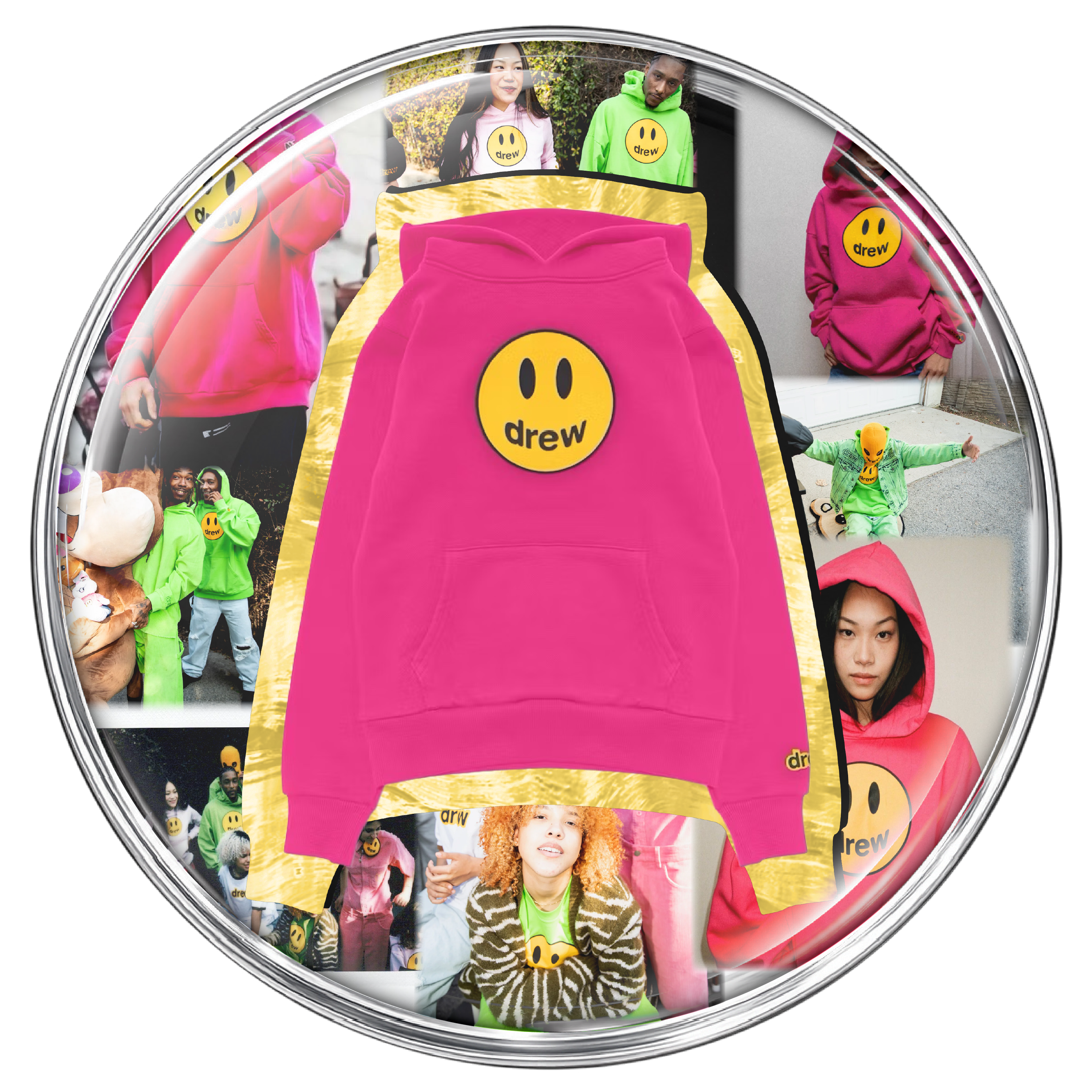Mascot hoodie - magenta