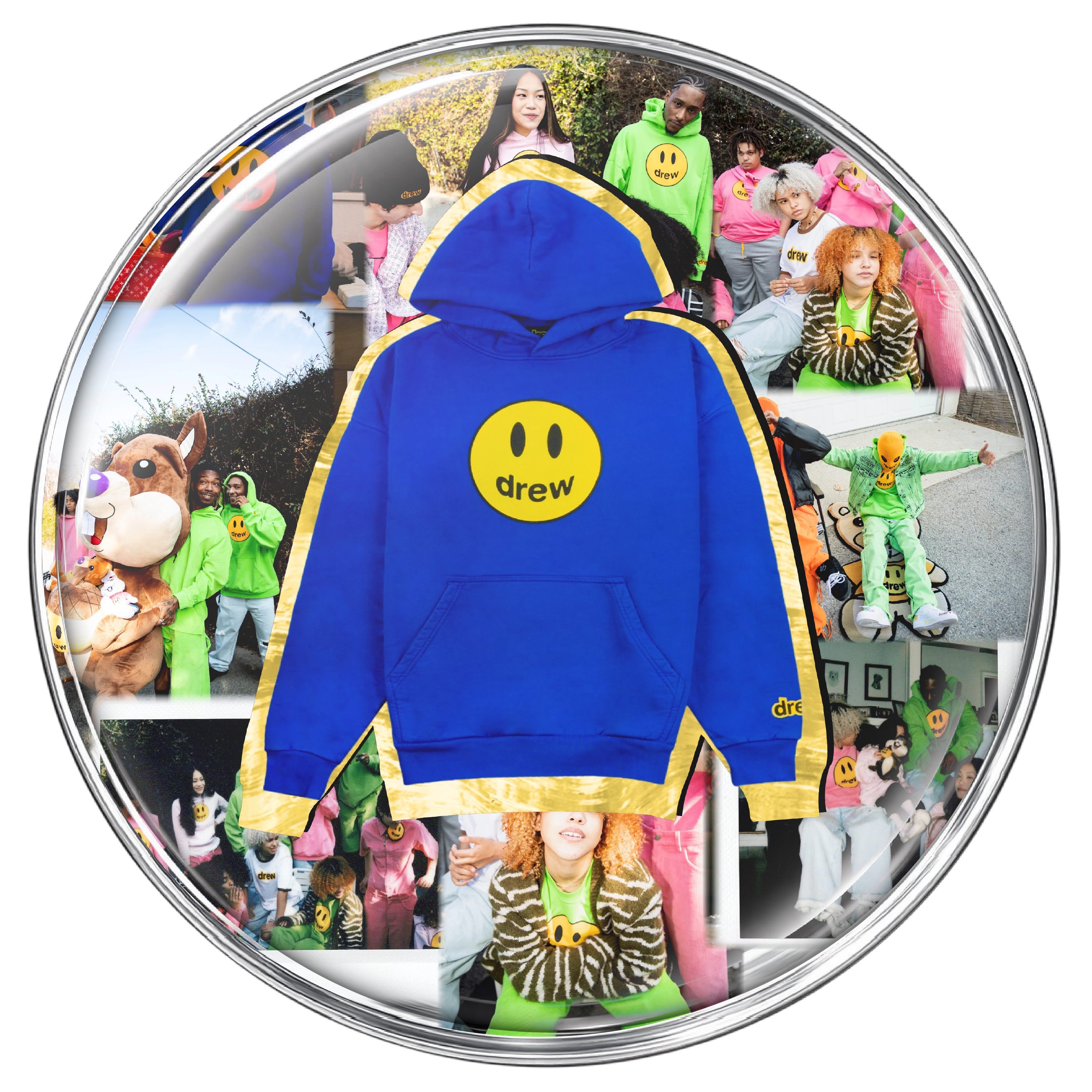 Mascot hoodie - blue