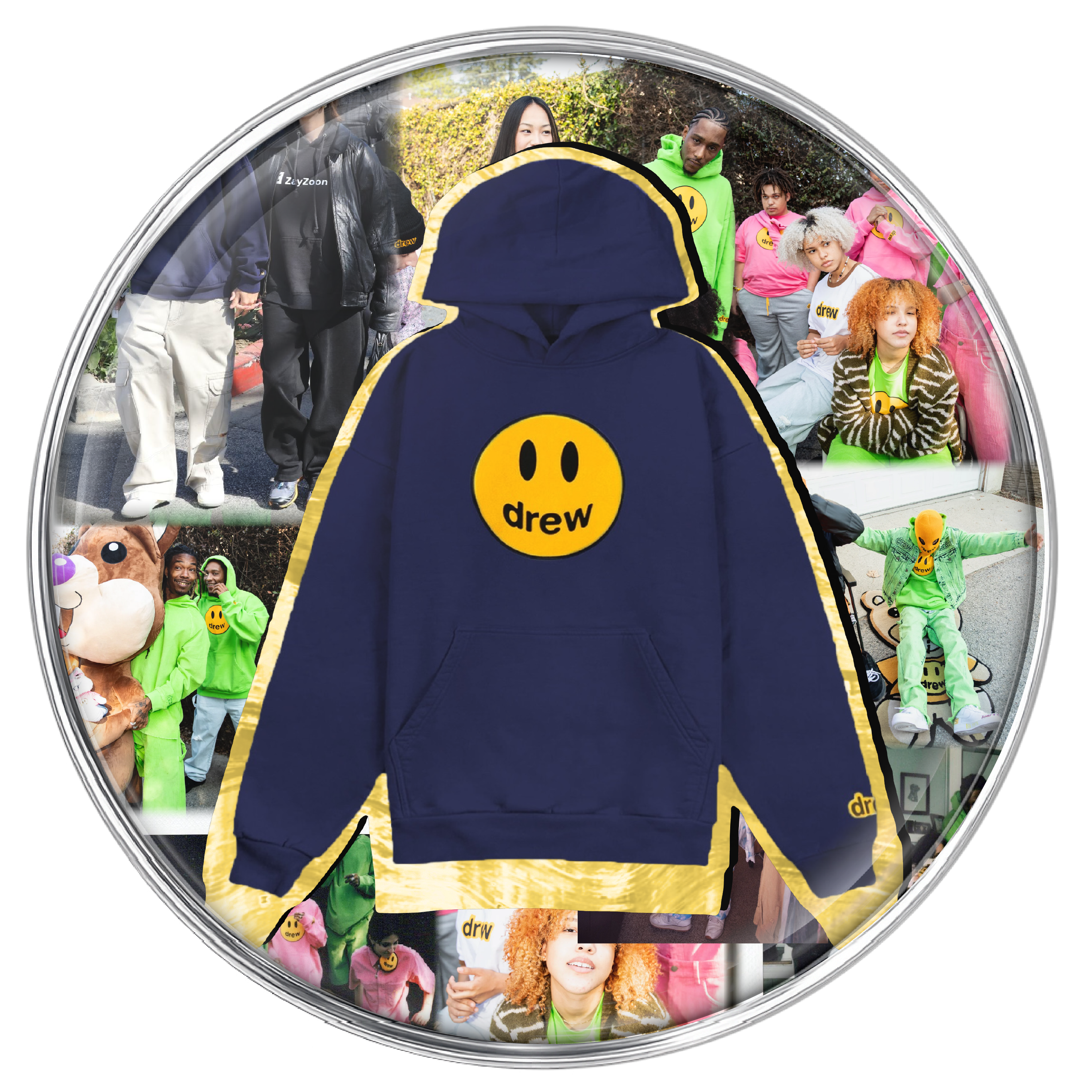 Mascot hoodie - dark blue