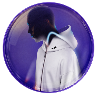 SKYLRK ZIP HOODIE - WHITE