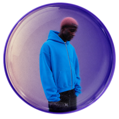 SKYLRK ZIP HOODIE - BLUE