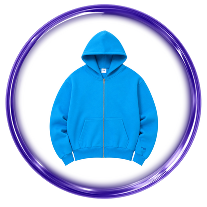 SKYLRK ZIP HOODIE - BLUE