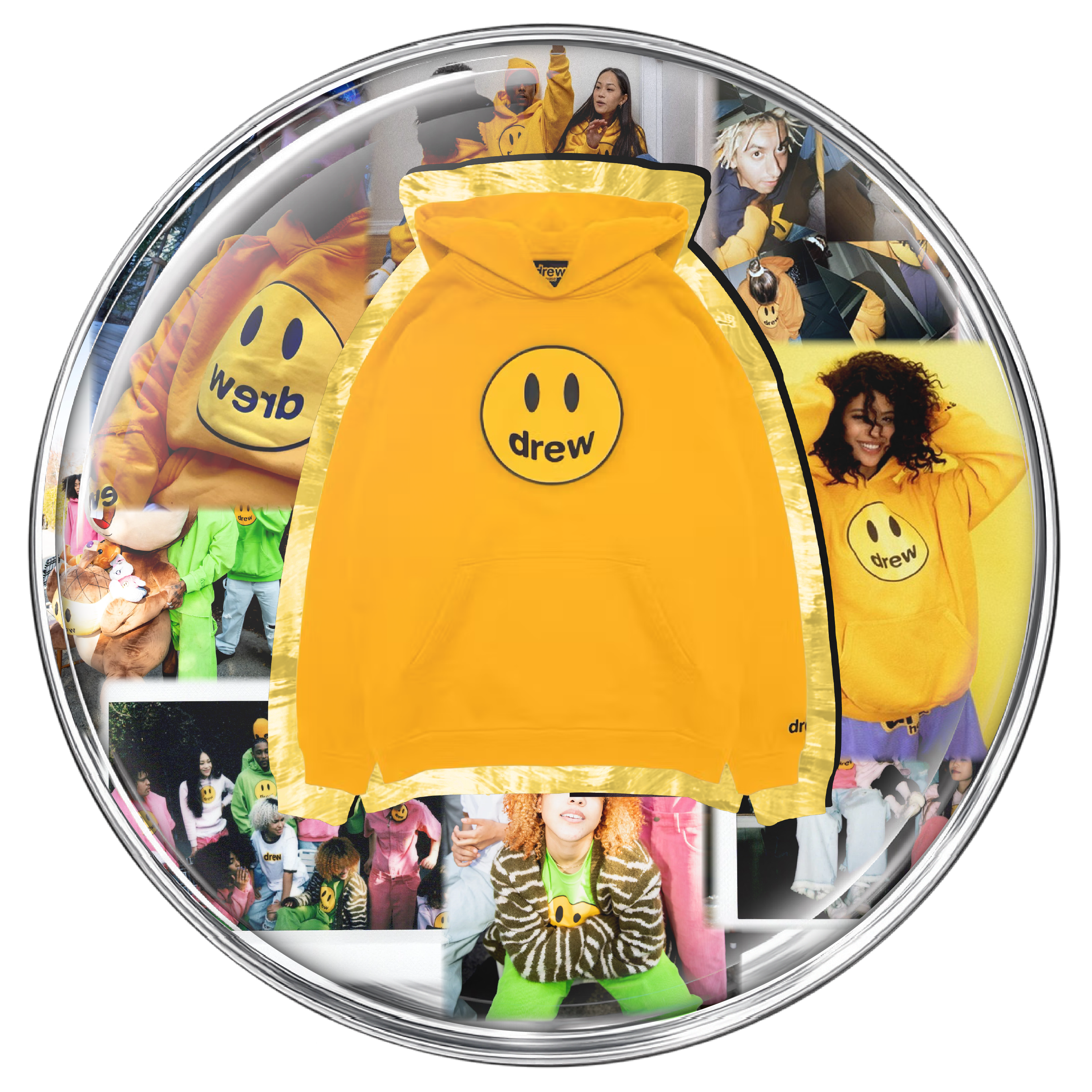 Mascot hoodie - golden yellow