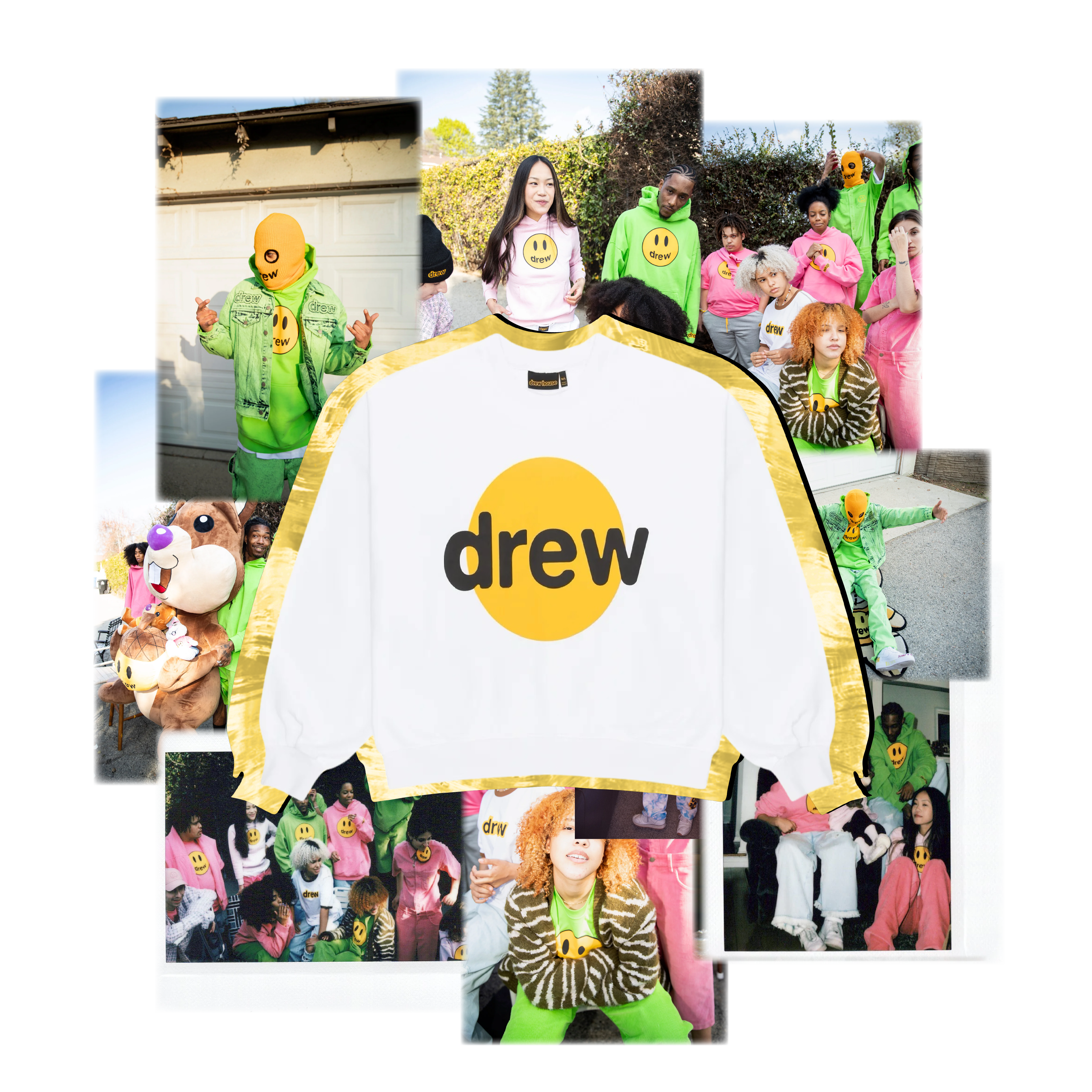 Infinite joy  - crewneck white